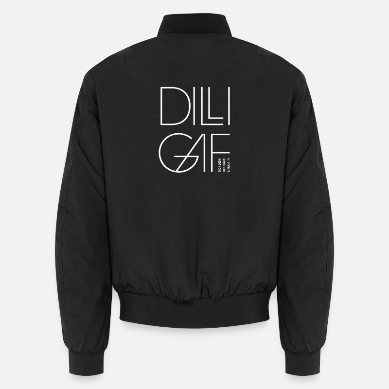 DILLIGAF - Unisex Bomberjacke - Schwarz