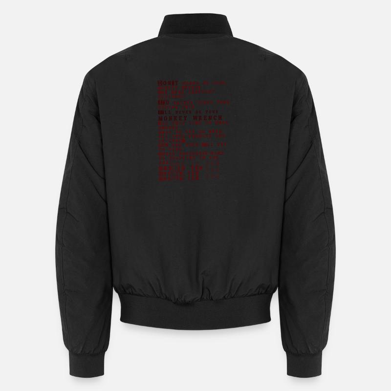 Foo fighters lyrics - monkey wrench Unisex Bomberjacke