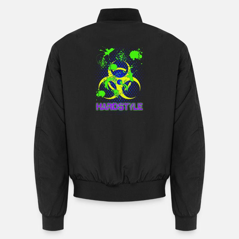Splash Hardstyle Techno Trance House - Bomber unisexe - noir