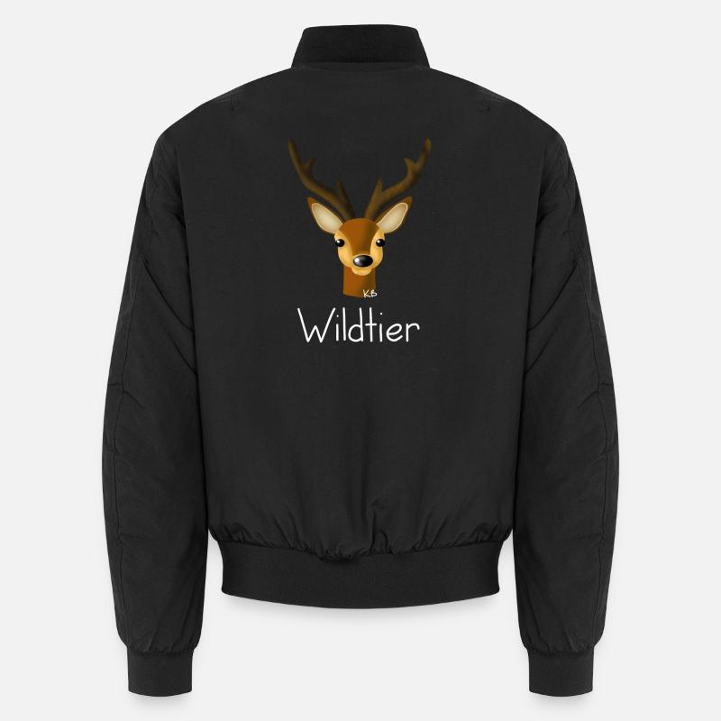 Wildtier - Unisex Bomberjacke - Schwarz