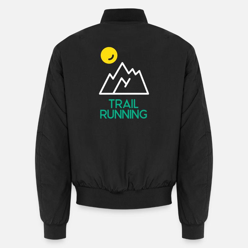 Trailrunning - Unisex Bomberjacke - Schwarz