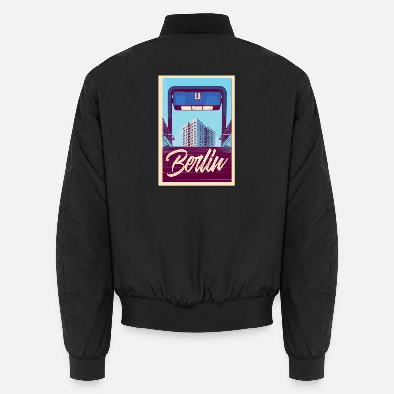 Berlin U-Bahn - Unisex Bomber Jacket - black
