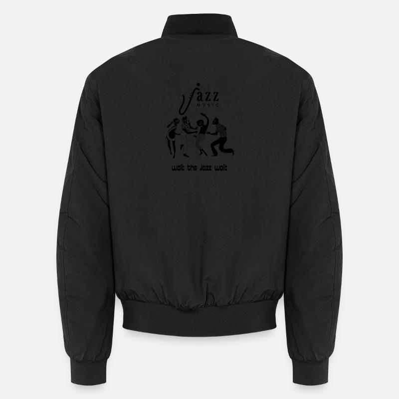 Notes de jazz à la silhouette minimaliste Bomber unisexe