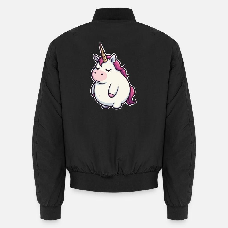 Witziges Einhorn Unisex Bomberjacke