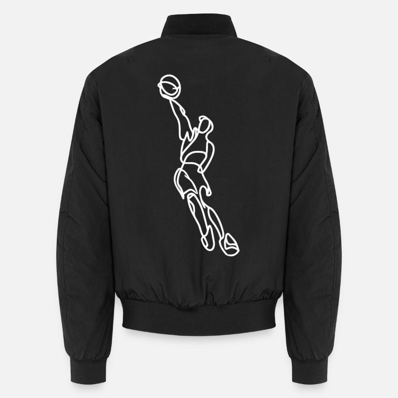 Basketball player - Unisex Bomber Jacket - black