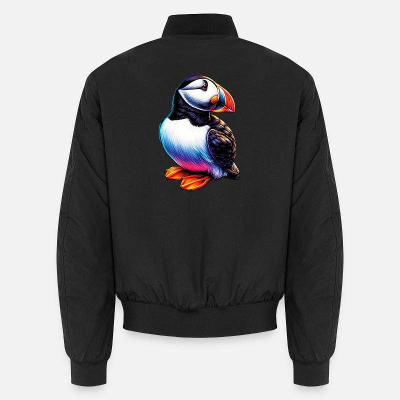 Macareux - Bomber unisexe - noir