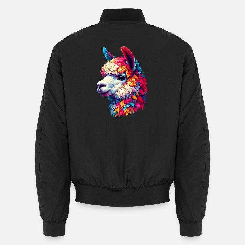 Alpaca - Unisex Bomber Jacket - black