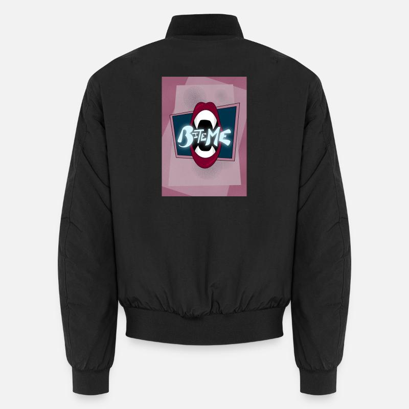 Bite Me!! - Unisex Bomber Jacket - black