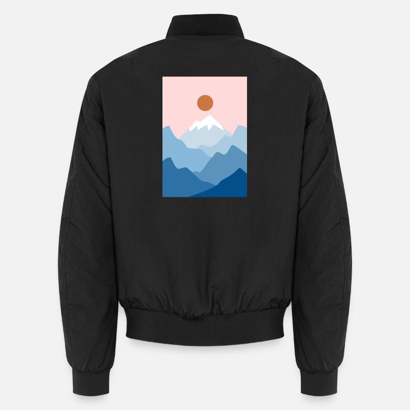 Mountain Landscape 2 - Unisex Bomber Jacket - black