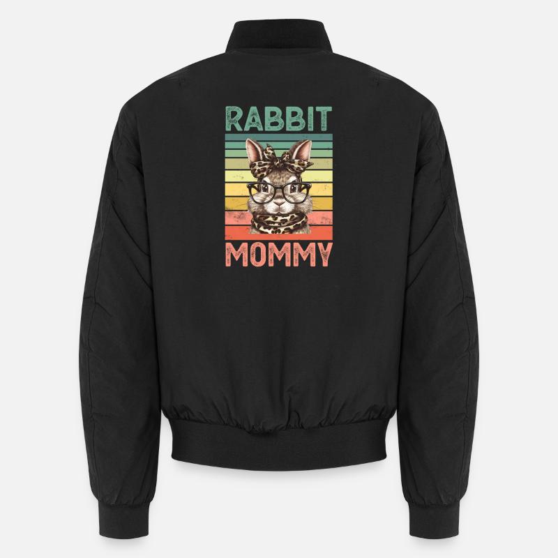 Rabbit Rabbit - Unisex Bomber Jacket - black