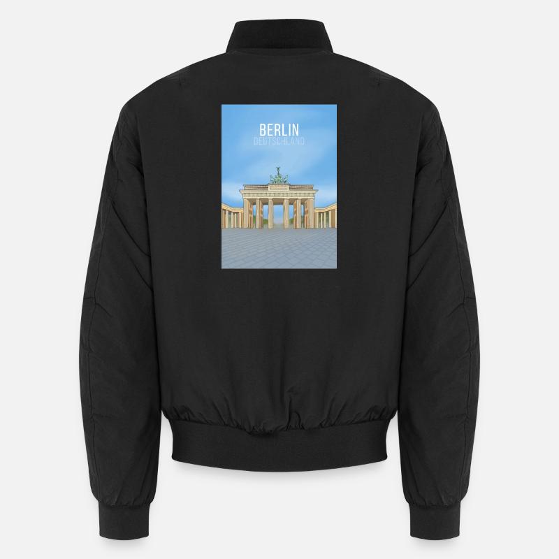 Berlin Deutschland - Unisex Bomber Jacket - black