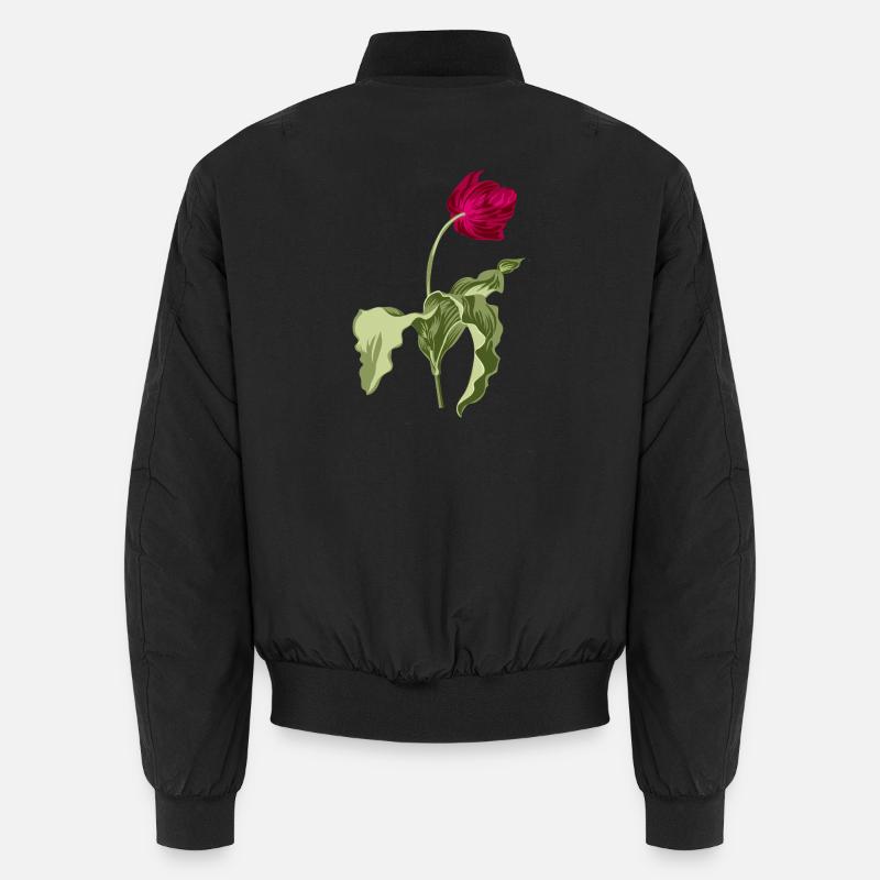 Illustration de tulipe élégante Bomber unisexe