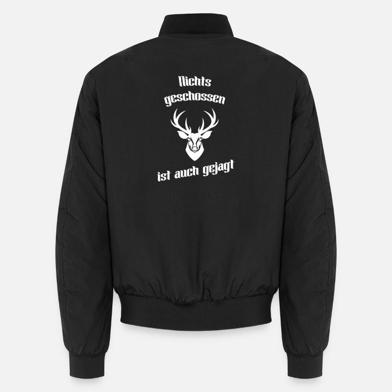 Nothing shot is also hunted - Unisex Bomber Jacket - black