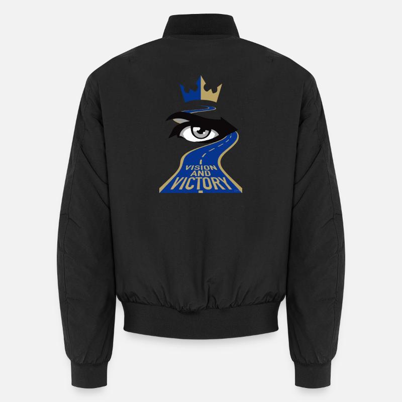 Vision and Victory - Unisex Bomber Jacket - black