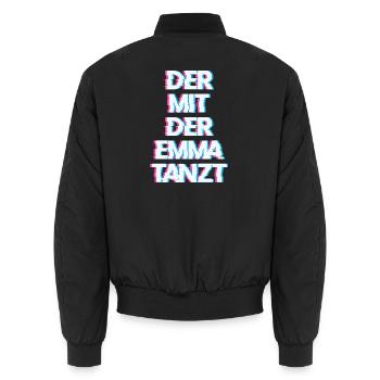 Hardtekk Tekk - Bomber unisexe - noir - Dos - AI Model Male 185 light (185cm)