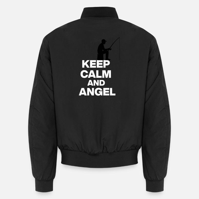 RESTEZ CALMES ET EN POSITION D’ANGLE ! ANGLER REST blanc Bomber unisexe