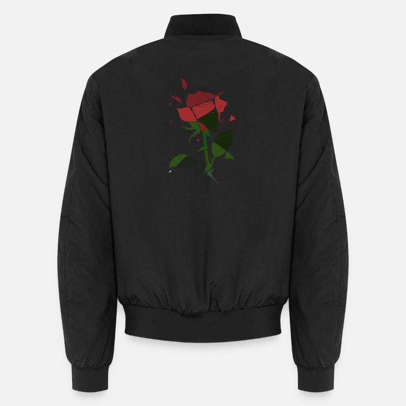 Broken Rose Blossom Unisex Bomber Jacket
