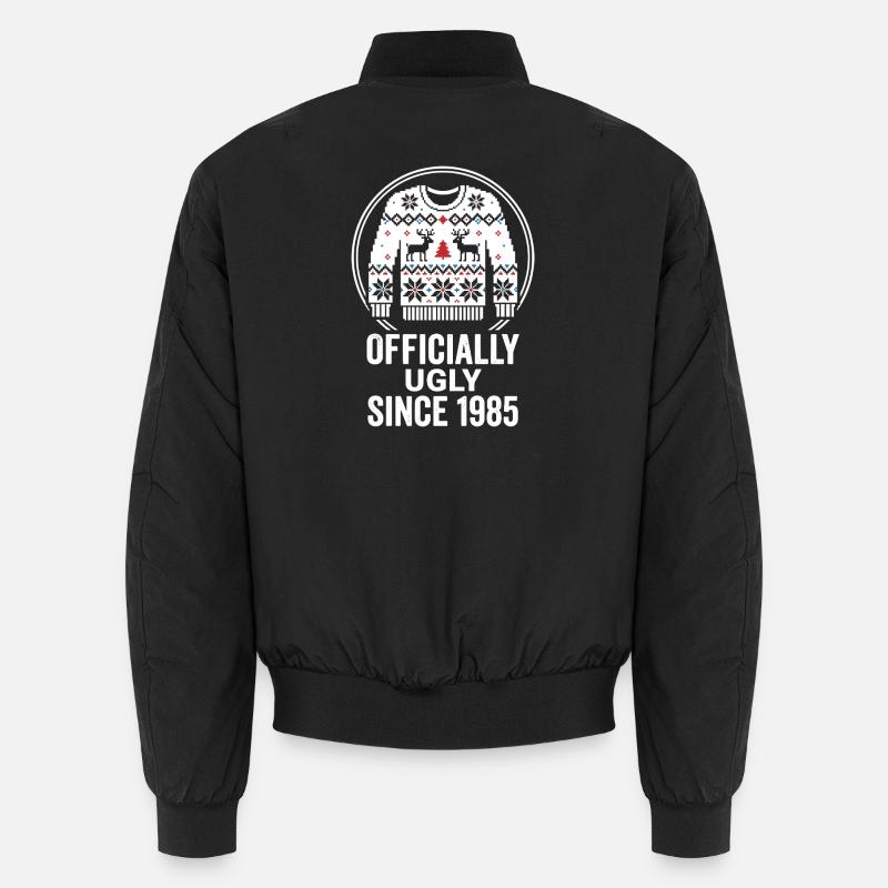 Offiziell Ugly 1985 Weihnachtspullover - Unisex Bomberjacke - Schwarz