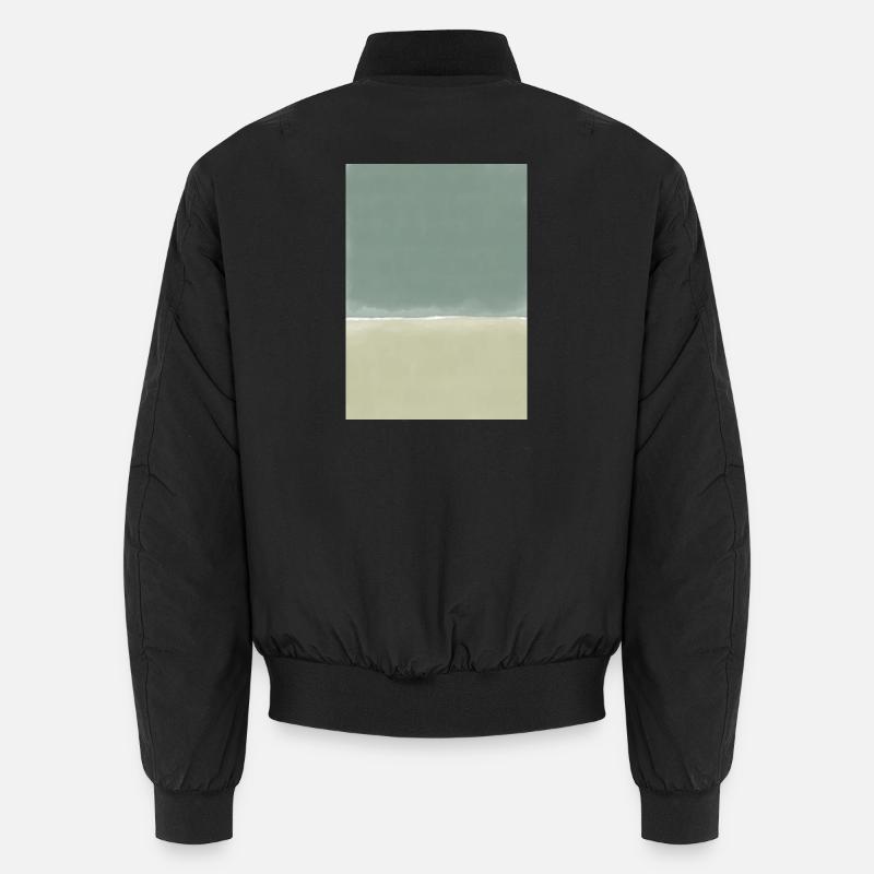 Green blocks - personalisierbar - Unisex Bomberjacke - Schwarz