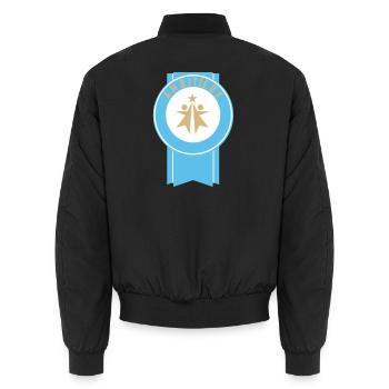 Ambitieux  - Bomber unisexe - noir - Dos - AI Model Male 185 light (185cm)