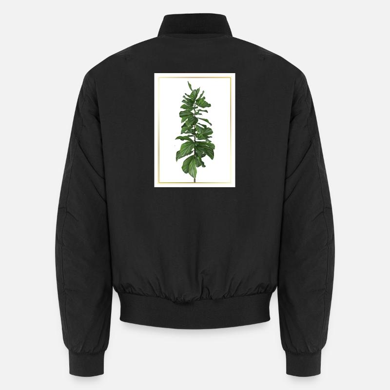 Plante verte dans un cadre doré Bomber unisexe
