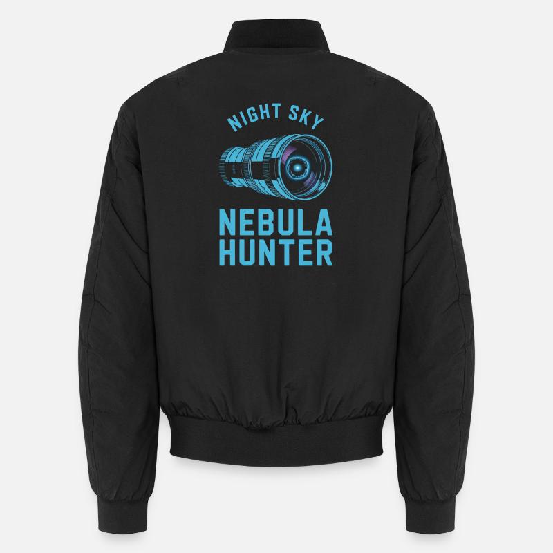 Nebula Hunter Night Sky Telescope Unisex Bomber Jacket