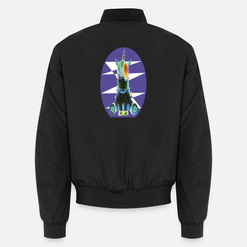 Regenbogen-Einhorn  Unisex Bomberjacke