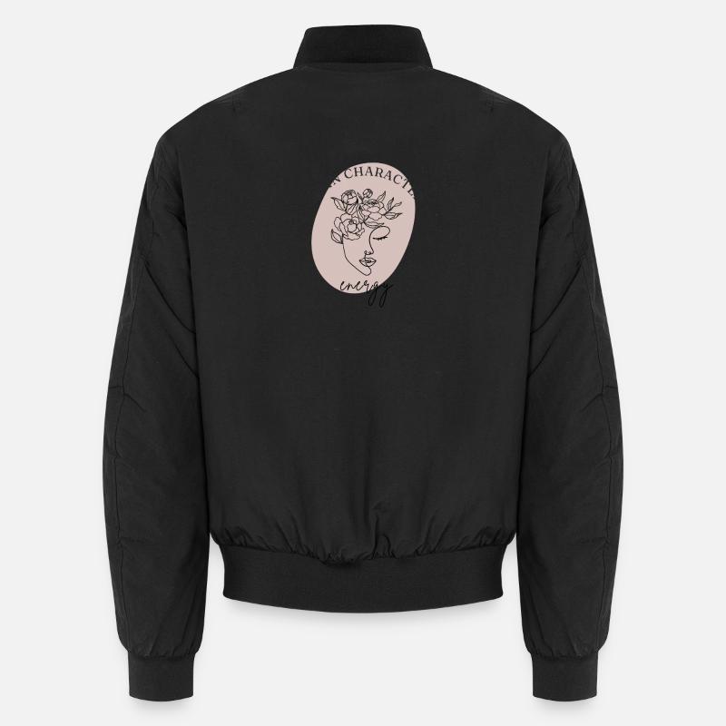 protect your energy - Unisex Bomber Jacket - black