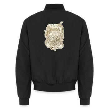 Doodle Skorpion - Unisex Bomberjacke - Schwarz - Hinten - AI Model Male 185 light (185cm)