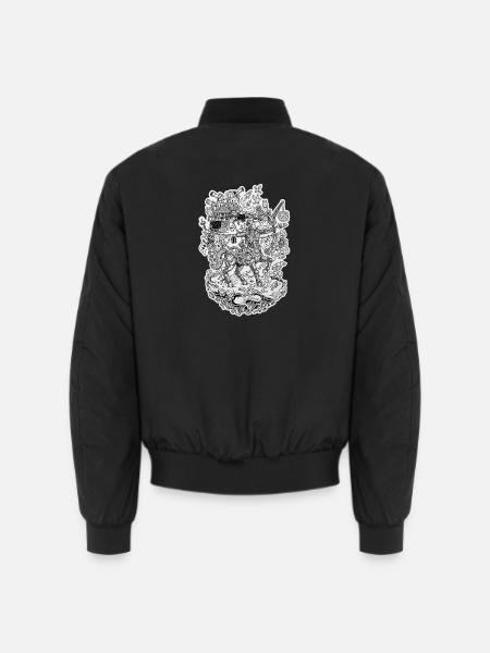 Schütze Doodle - Unisex Bomberjacke - Schwarz