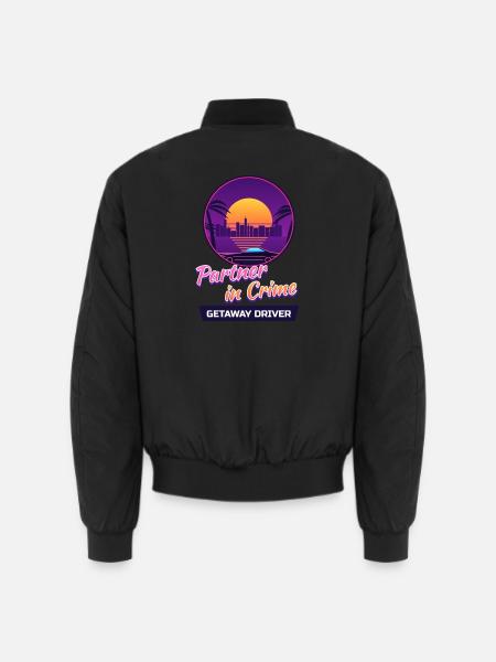 Getaway Driver Partner - Unisex Bomberjacke - Schwarz