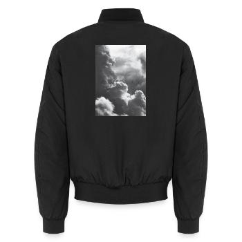 Odyssey in the Clouds - Unisex Bomberjacke - Schwarz - Hinten - AI Model Male 185 light (185cm)