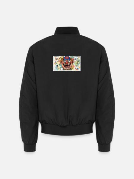 Schweiz Fan - Clown mit Fußballchaos - Unisex Bomberjacke - Schwarz