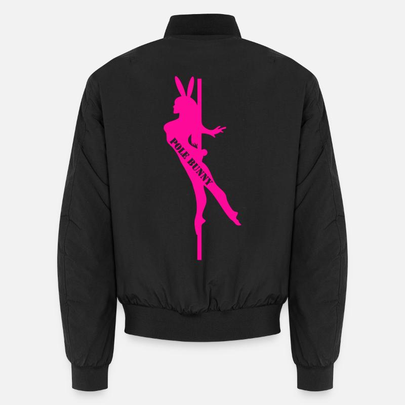Pole Bunny Silhouette Unisex Bomberjacke