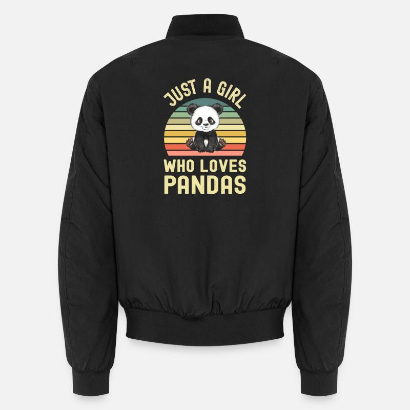 Panda Panda Bear Unisex Bomber Jacket