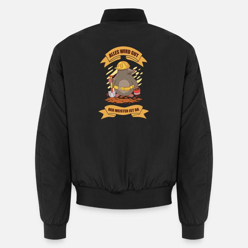 Lustiges Maulwurf Design Unisex Bomberjacke