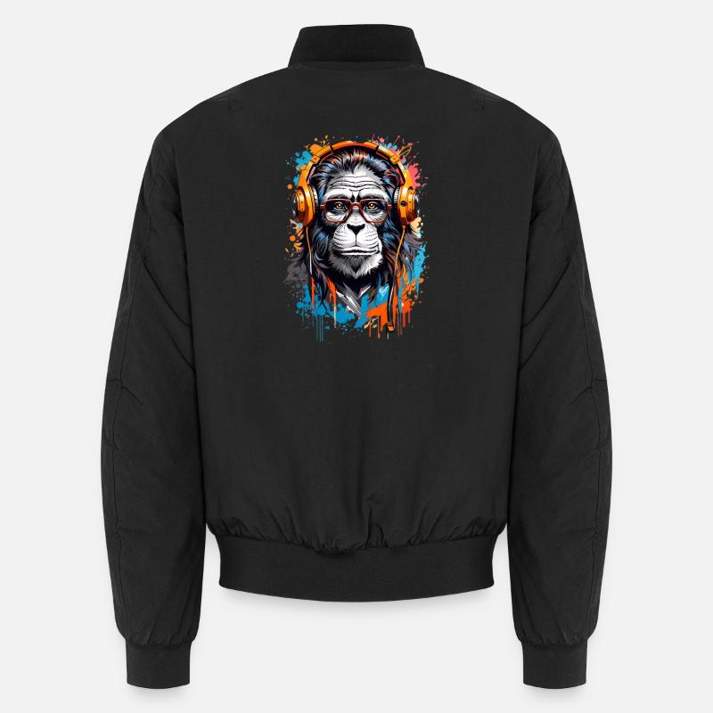 Singe cool - Bomber unisexe - noir