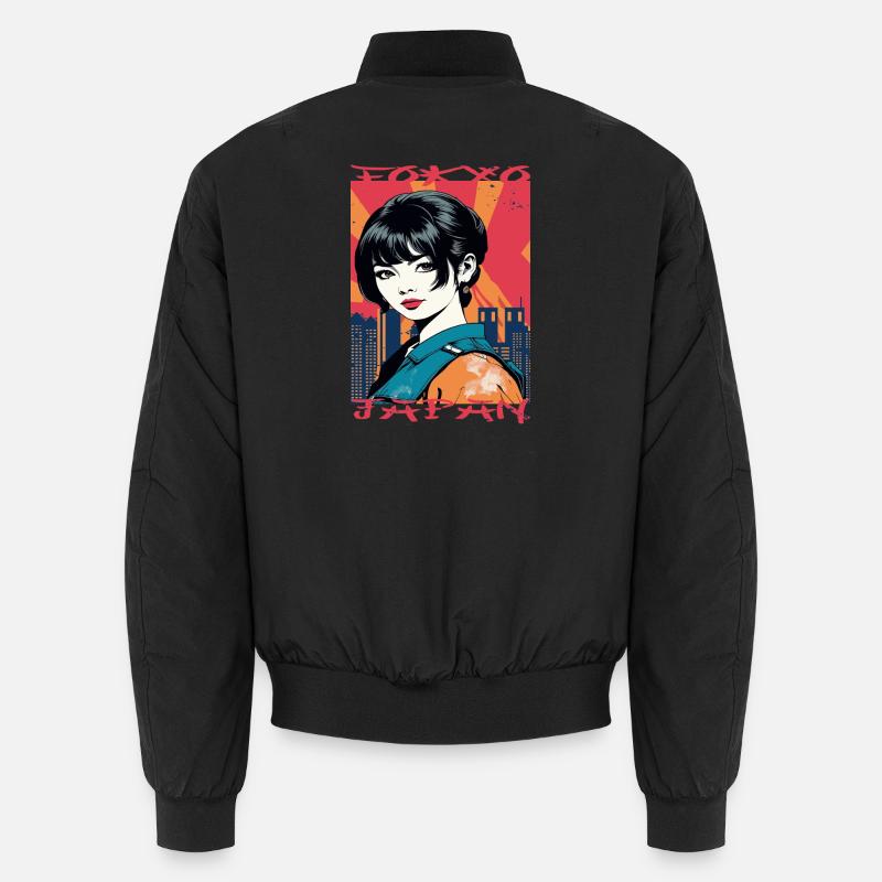 Tokyo Japan - Unisex Bomberjacke - Schwarz
