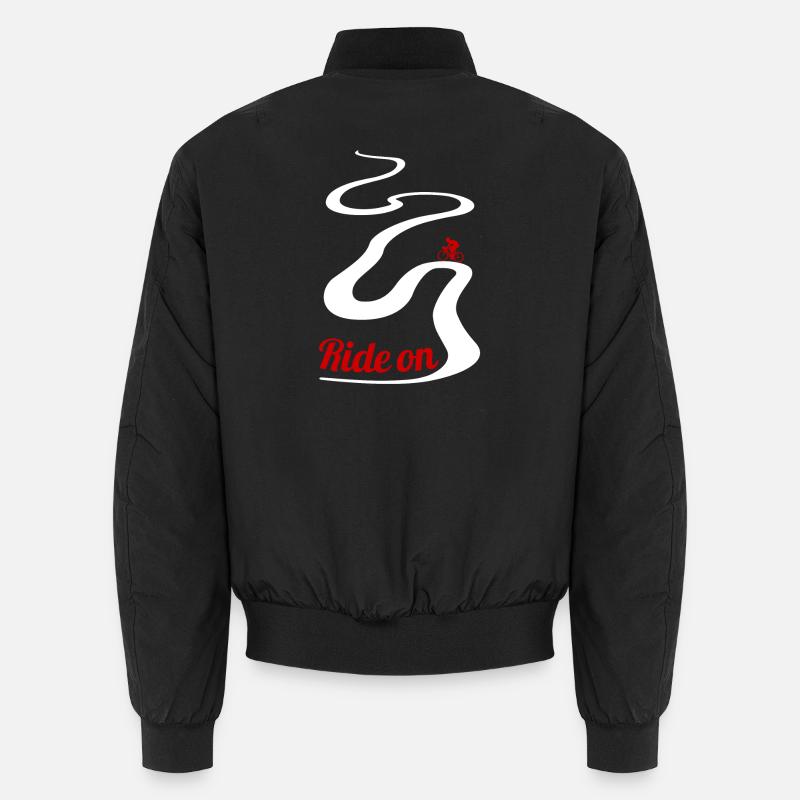 Road Cyclist Ride On Design Unisex Bomber Jacket