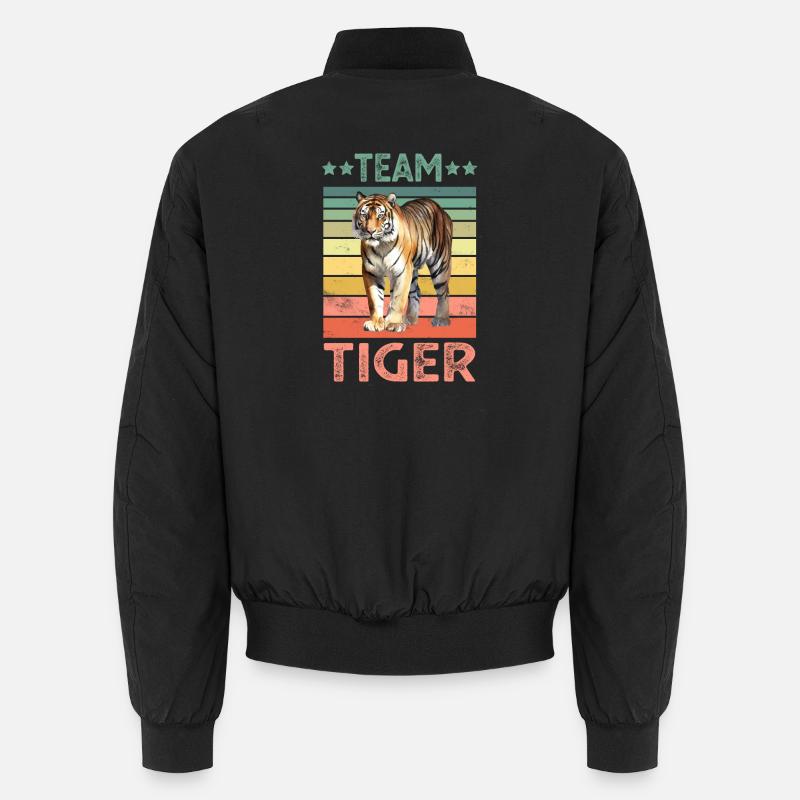 Tiger - Unisex Bomber Jacket - black