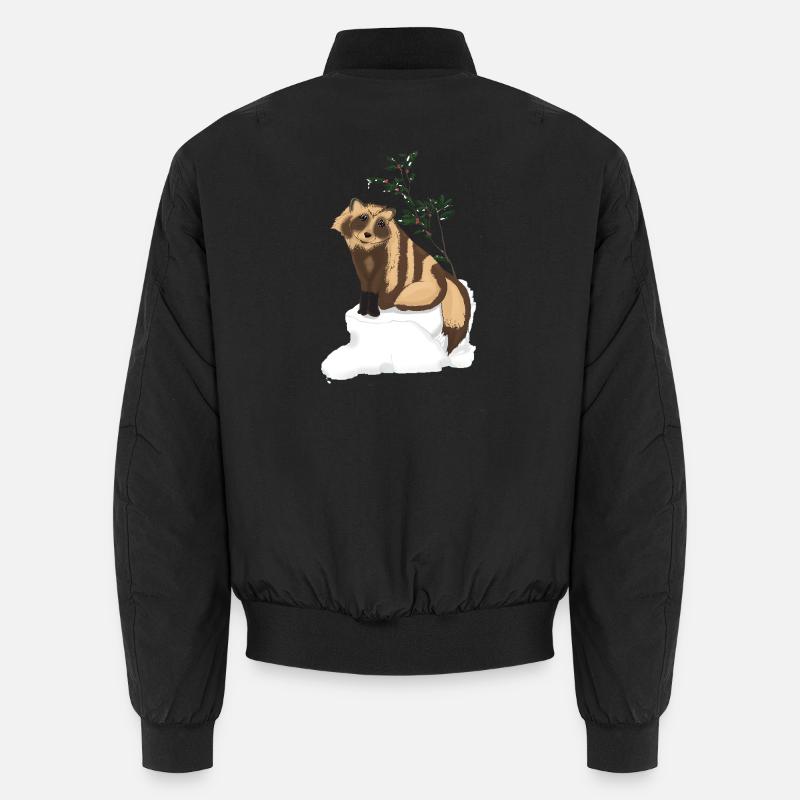 Tanuki sous le gui Bomber unisexe