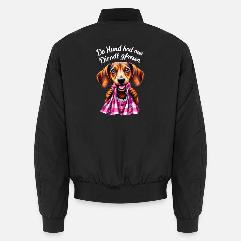 Dirndl Remplacement Costume Traditionnel Drôle Chien Teckel Bomber unisexe