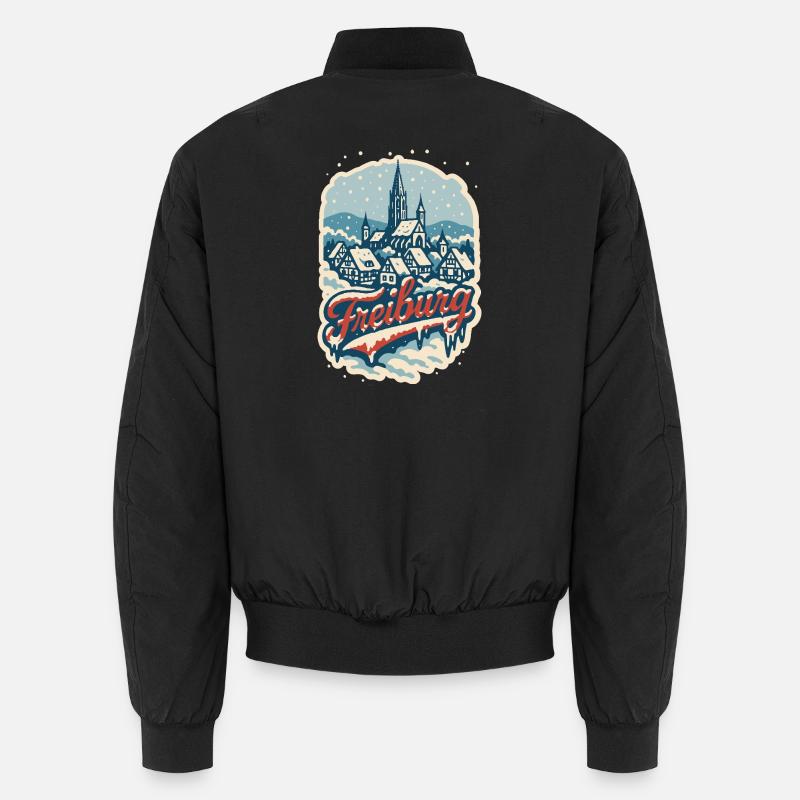 Freiburg Winter Magic - Unisex Bomber Jacket - black