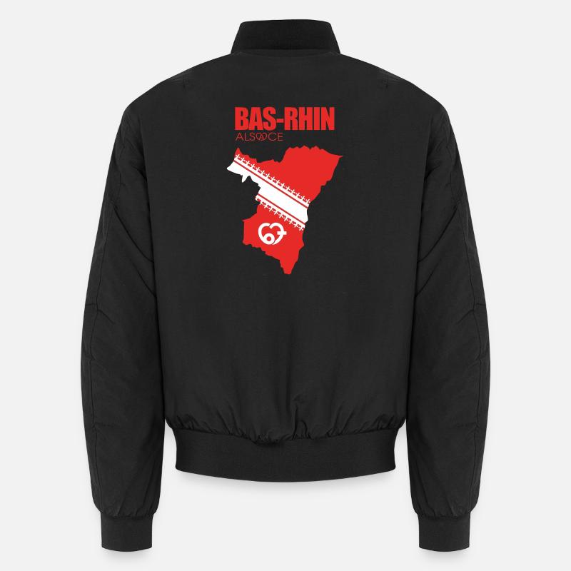 Bas-Rhin 67 - Unisex Bomberjacke - Schwarz