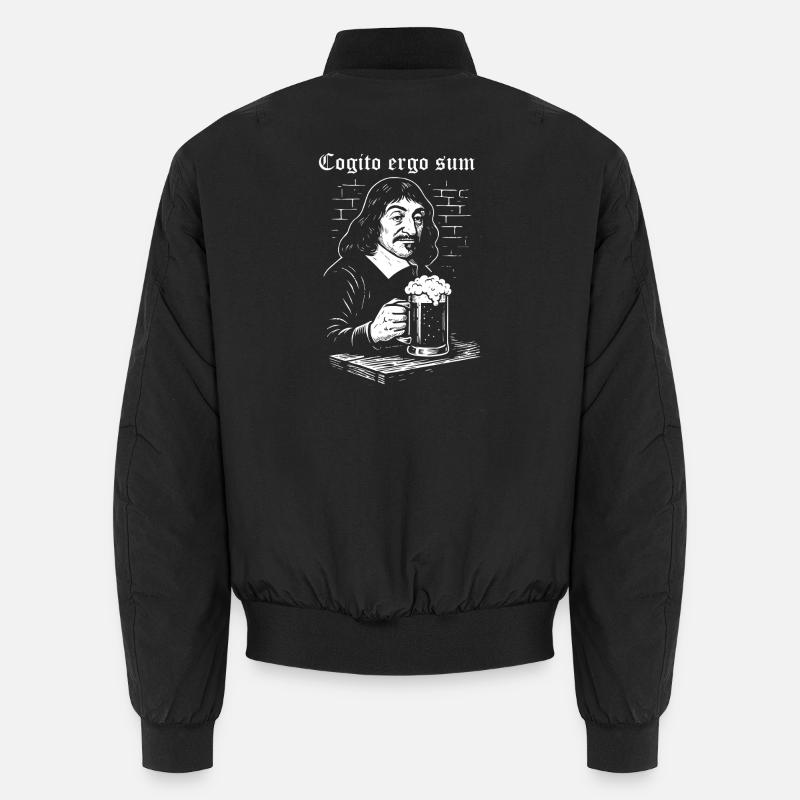 Cogito Ergo Sum - Unisex Bomber Jacket - black