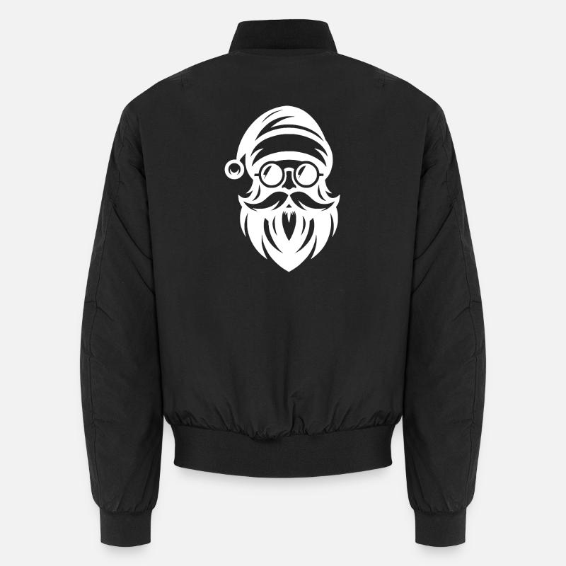 Weihnachtsmann Silhouette Ich bin der coole Claus Unisex Bomberjacke