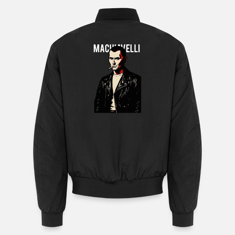 Machiavelli Rebel Noir Tee - Unisex Bomber Jacket - black