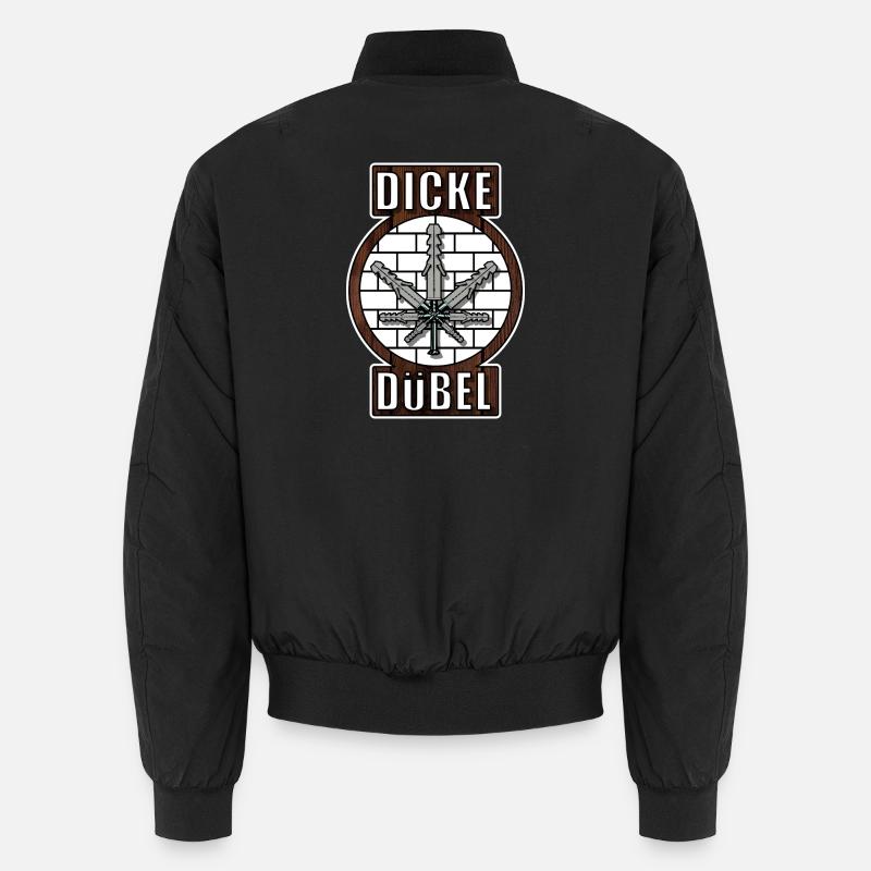 Dicke Dübel - Unisex Bomberjacke - Schwarz
