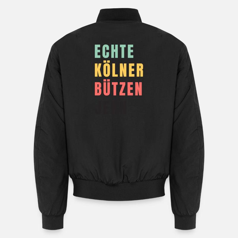 Echte Kölner bützen jern Karneval - Unisex Bomber Jacket - black