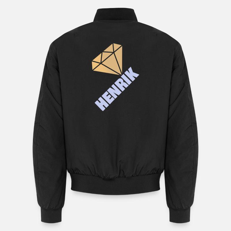 Henrik - Unisex Bomber Jacket - black